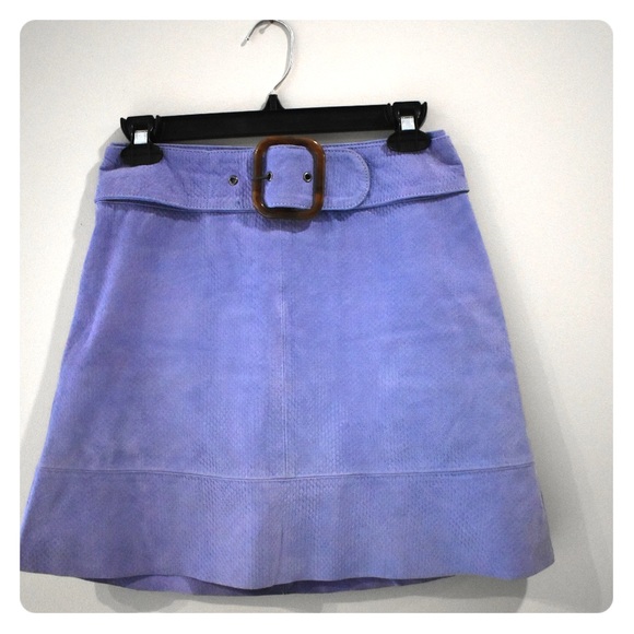 Anthropologie Dresses & Skirts - Anthropologie Purple Leather Skirt